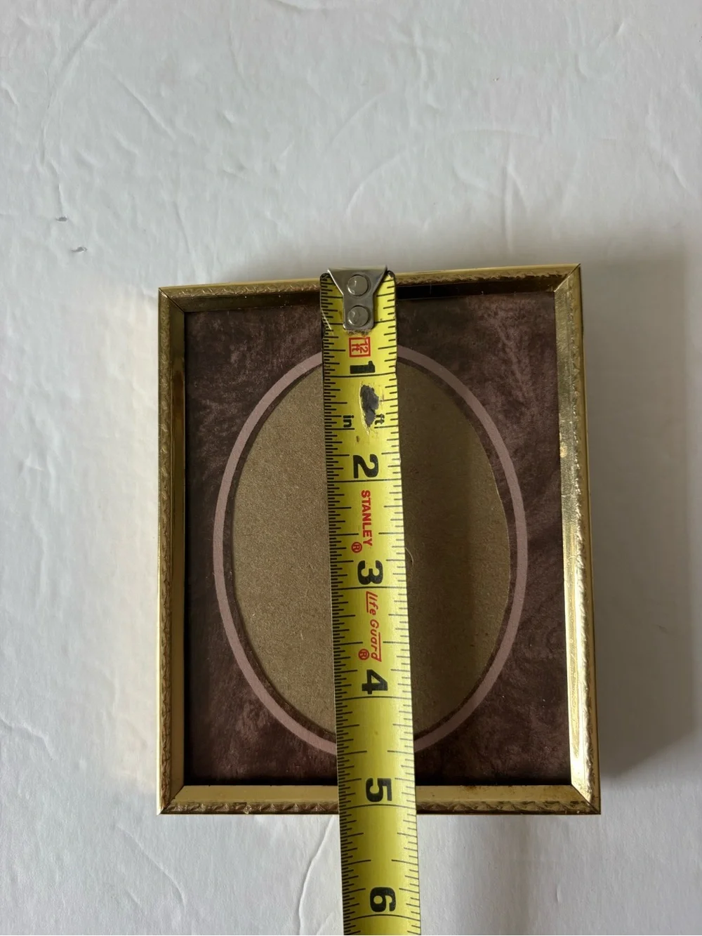 Intercraft Vintage 4”x5” Gold Metal Picture Frame